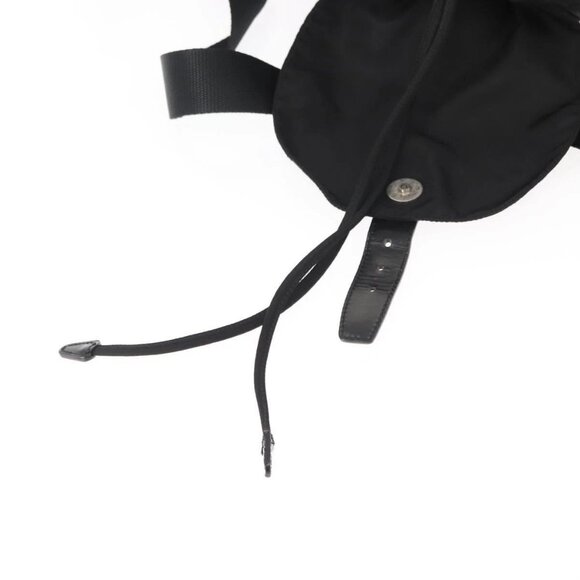 PRADA Backpack Nylon Black Silver Auth 121320 main image 4